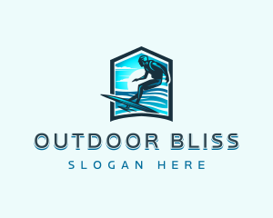 Ocean Foil Surfing logo design