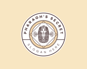 Egyptian Pharaoh Bust logo