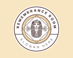 Egyptian Pharaoh Bust logo