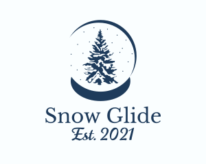 Winter Snow Globe  logo design