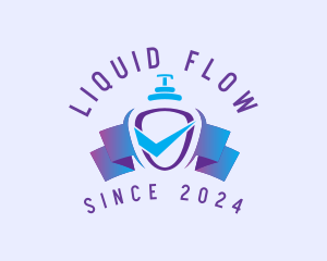 Liquid Soap Hygiene Check logo design