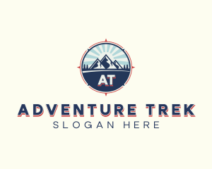 Adventure Mountain Compass logo design