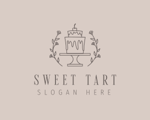 Floral Ornament Cake logo design