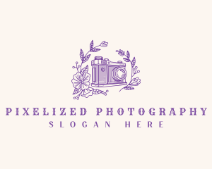 Retro Wedding Camera logo design