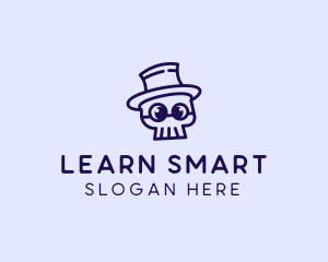 Smart Skull Doodle  logo design