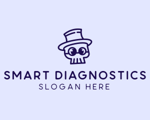 Smart Skull Doodle  logo design