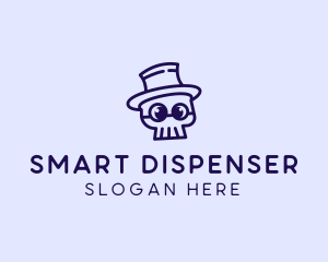 Smart Skull Doodle  logo design