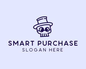 Smart Skull Doodle  logo design