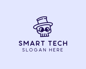 Smart Skull Doodle  logo