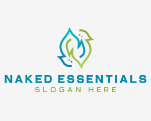 Sustainable Natural Leaf logo design