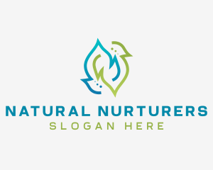 Sustainable Natural Leaf logo design