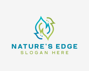 Sustainable Natural Leaf logo design