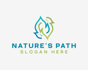 Sustainable Natural Leaf logo design