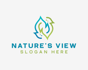 Sustainable Natural Leaf logo design