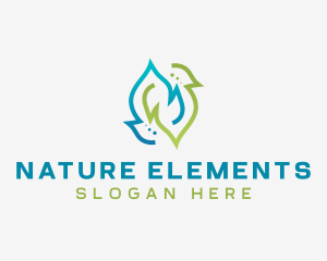 Sustainable Natural Leaf logo design