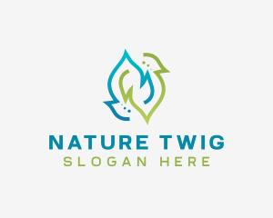 Sustainable Natural Leaf logo design