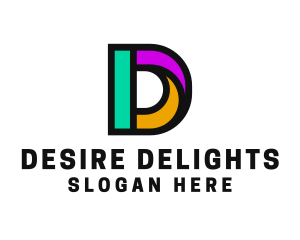 Advertising Agency Letter D logo design