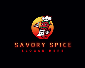 Chili Chef Spicy logo design