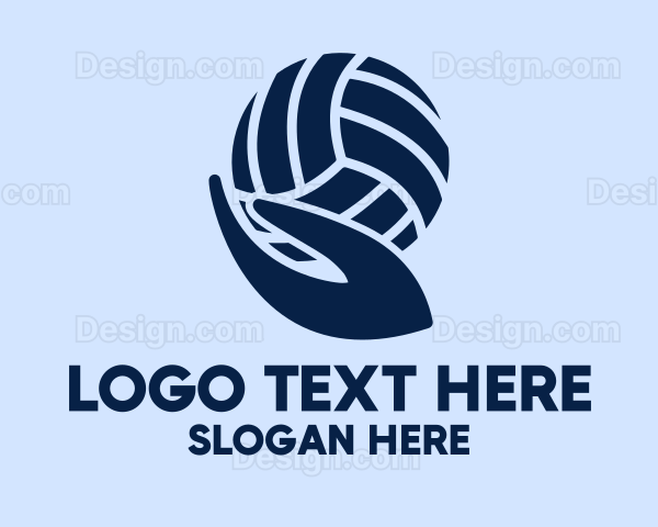 Volleyball Player Hand Logo