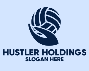 Volleyball Player Hand  logo design