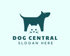 Cat Dog Veterinary logo design