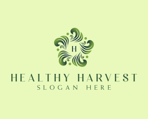 Healthy Organic Leaf  logo design