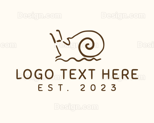 Garden Snail Slug Logo