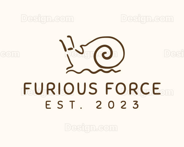 Garden Snail Slug Logo