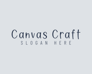 Handwritten Craft Boutique logo design