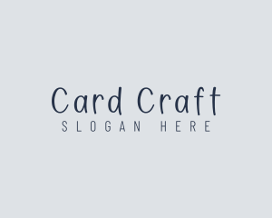 Handwritten Craft Boutique logo design