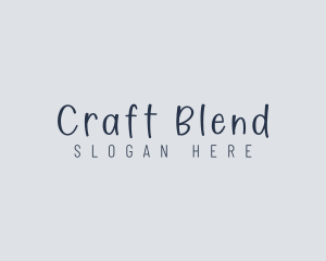 Handwritten Craft Boutique logo design