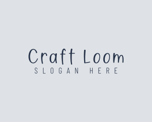 Handwritten Craft Boutique logo design