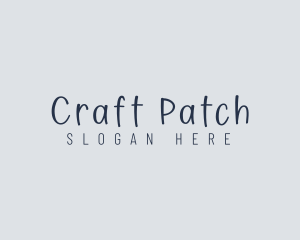 Handwritten Craft Boutique logo design