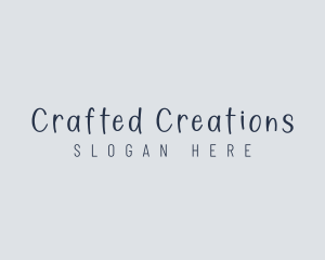 Handwritten Craft Boutique logo design