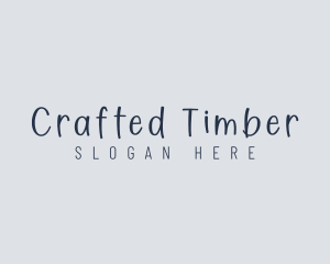 Handwritten Craft Boutique logo design