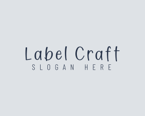 Handwritten Craft Boutique logo design