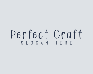 Handwritten Craft Boutique logo design