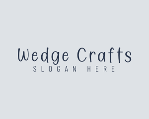 Handwritten Craft Boutique logo design