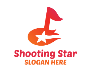 Star Musical Note logo design