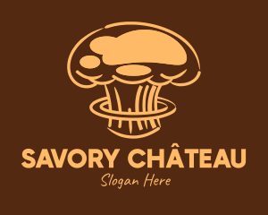 Atomic Brown Chef Hat logo design