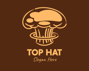 Atomic Brown Chef Hat logo design