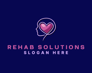 Healthcare Wellness Heart logo design