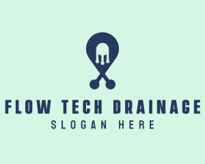 Tech Pin Location logo design