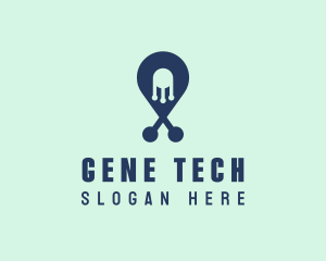 Tech Pin Location logo design