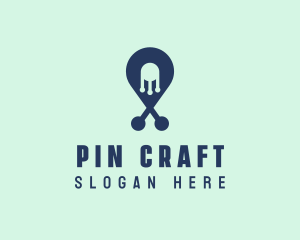 Tech Pin Location logo design