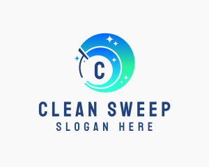 Squeegee Shine Janitorial Cleaning  logo design