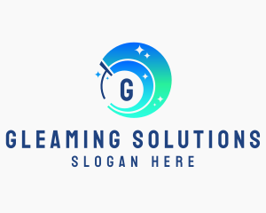Squeegee Shine Janitorial Cleaning  logo design