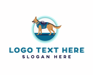 Canine Police Dog Logo