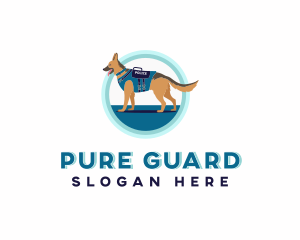 Canine Police Dog logo design