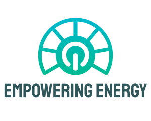 Solar Energy Power Plant  logo design